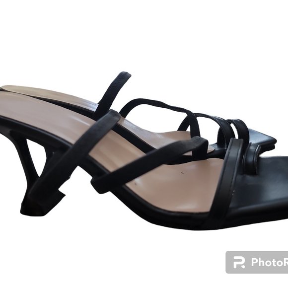 Women Sandals Square Toe Ladies Heel Mules (10) - Picture 5 of 6